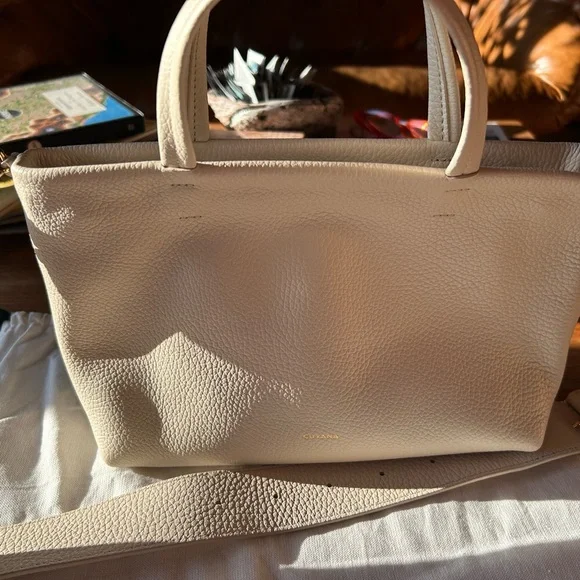 CUYANA Mini Easy Zipper Tote in Ecru - Picture 2 of 14